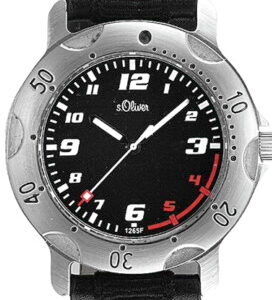 s.Oliver Leder-/ Textilband schwarz SO-1265-LQ