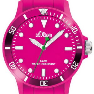 s.Oliver Silikonband neon-pink SO-2333-PQ