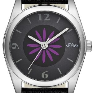 s.Oliver Lederband schwarz / lila SO-1824-LQ