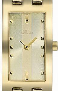 s.Oliver Edelstahl mit Lack IP gold SO-1751-MQ