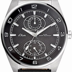 s.Oliver Lederband schwarz SO-1701-LM