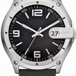 s.Oliver Lederband schwarz SO-1637-LQ