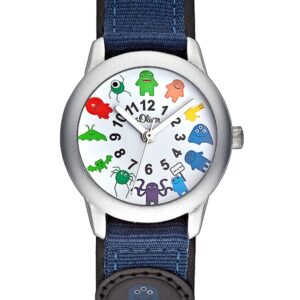 s.Oliver PU /Nylon Band schwarz, blau SO-2229-LQ