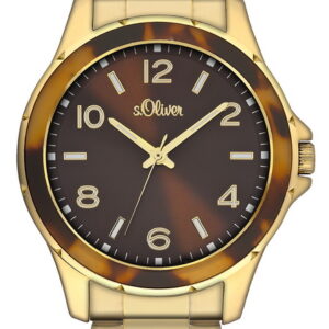 s.Oliver Edelstahlband gold SO-2358-MQ