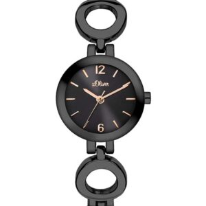 s.Oliver Metallband schwarz SO-3069-MQ