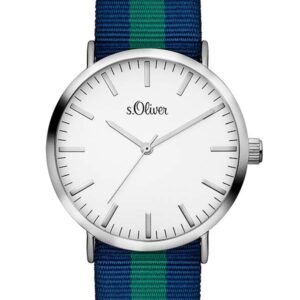 s.Oliver Textilband blau, grün SO-3105-LQ