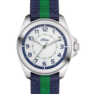 s.Oliver Textilband blau, grün SO-3132-LQ