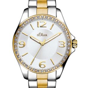 s.Oliver Edelstahlband gold silber bicolor SO-3058-MQ