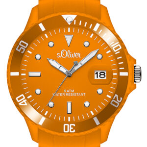 s.Oliver Silikonband neon-orange SO-2686-PQ