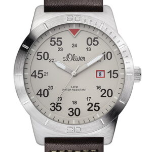 s.Oliver Textil-/ Lederband grün, braun SO-2979-LQ