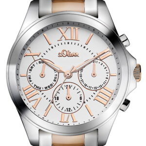 s.Oliver Edelstahlband bicolor IP rosé SO-2838-MM