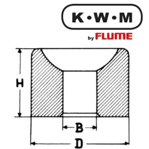 KWM-Einpresslager Messing L39, B 1,2-H 1,9-D 2,72 mm