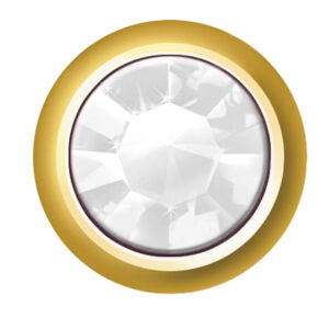 Erstohrstecker Estelle System II 4,00 mm Gold plattiert Kristall