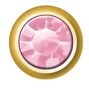 Erstohrstecker Estelle System II 4,00 mm Gold plattiert Stein Rosé