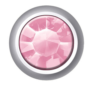 Erstohrstecker Estelle System II 4,00 mm weiß Stein Rosé