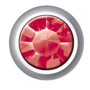 Erstohrstecker Estelle System II 4,00 mm weiß Stein rot