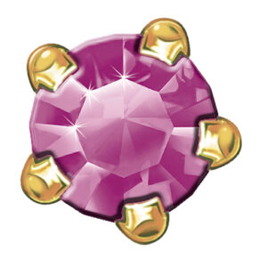 Erstohrstecker Estelle System II 4,00 mm Gold plattiert Amethyst