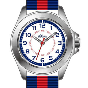 s.Oliver Textilband blau-rot SO-3174-LQ