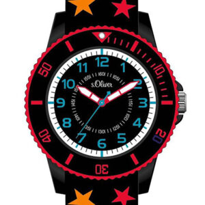 s.Oliver Silikonband schwarz mit Sternchen SO-3178-PQ