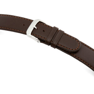 Lederband Louisville 20mm mokka glatt