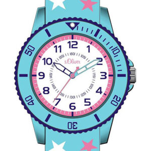 s.Oliver Silikonband rosa/blau/hell-blau SO-3179-PQ