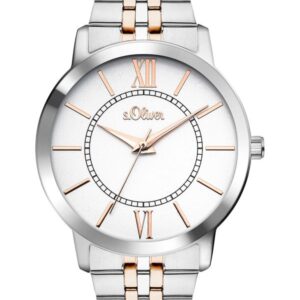 s.Oliver Edelstahlband silber/rosè bicolor SO-3351-MQ