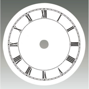 Zifferblatt Aluminium römische Zahlen Ø 115mm