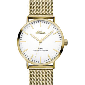 s.Oliver Edelstahlband gold SO-3271-MQ