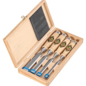 Stechbeitelsatz Made in Germany im Holzkasten, 4-teilig