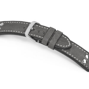 Lederband Rockford 20 mm steingrau