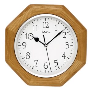 AMS Funk-Wanduhr Vaduz Eiche