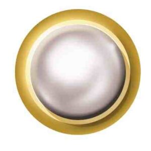 Erstohrstecker Estelle System II 4,00 mm Gold plattiert Cabouchon Perle