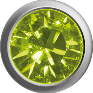 Erstohrstecker Easy Piercy Comfort Ø 3,95 mm Titan Peridot