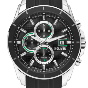 s.Oliver SO-3755-PM Silikon schwarz 22mm
