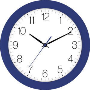 Funk-Wanduhr navy