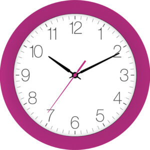 Funk-Wanduhr pink