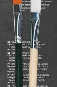 Pinsel für Vergolden mit Blattmetall, 2er-Set