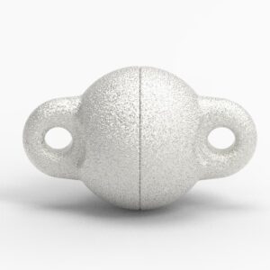Magnetschließe Langer Kugel 925/- eismatt Ø 6,0mm