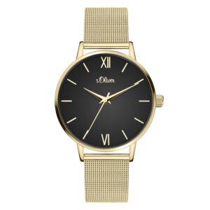 s.Oliver SO-4137-MQ Edelstahl gelb 16mm