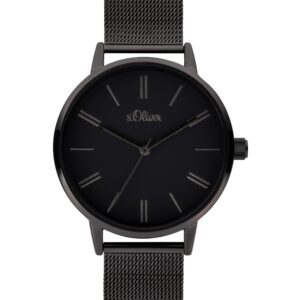 s.Oliver SO-3898-MQ Edelstahl schwarz 16mm