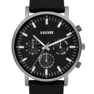 s.Oliver SO-4063-PM Silikon schwarz 22mm