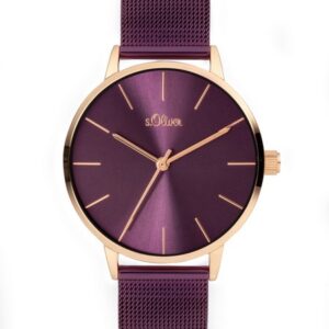 s.Oliver SO-3975-MQ Edelstahl lila 16mm