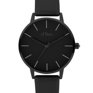 s.Oliver SO-3825-LQ Kunstleder schwarz 16mm