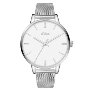 s.Oliver SO-3968-MQ Edelstahl silber 16mm