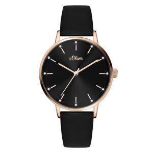 s.Oliver SO-4091-LQ Kunstleder schwarz 16mm