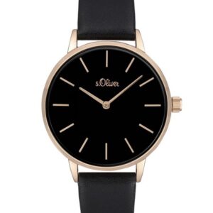 s.Oliver SO-3903-LQ Kunstleder schwarz 16mm