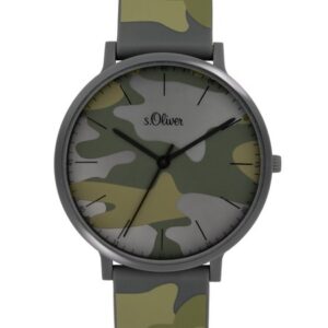 s.Oliver SO-4071-PQ Silikon grün / grau 18mm