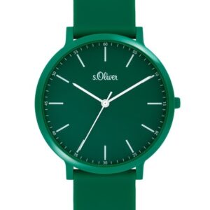 s.Oliver SO-4069-PQ Silikon dunkelgrün 18mm
