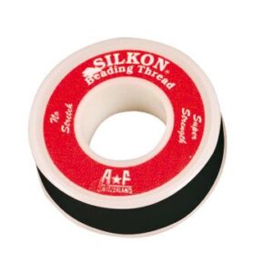 Silikon-Perlseide schwarz, 0,58mm, Länge 18m