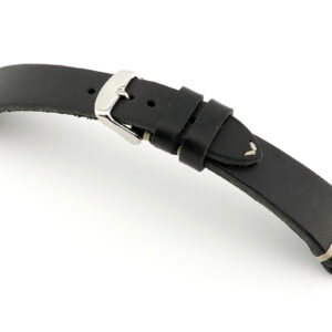 Lederband Richmond 20 mm schwarz Vintage